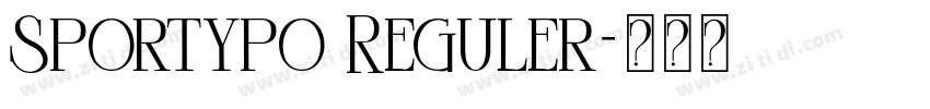 Sportypo Reguler字体转换